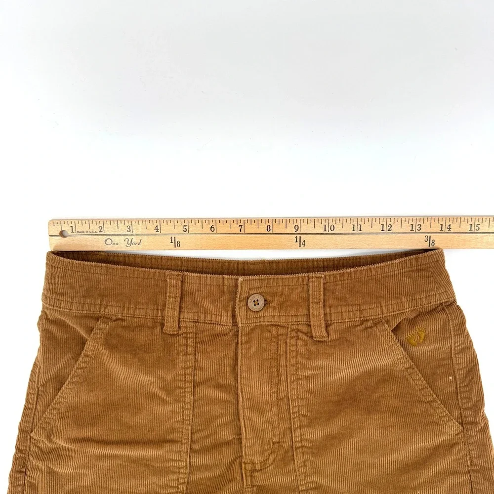 Hang Ten Corduroy Shorts Womens 6 Brown Retro Surf Carpenter Pockets 70s Indie